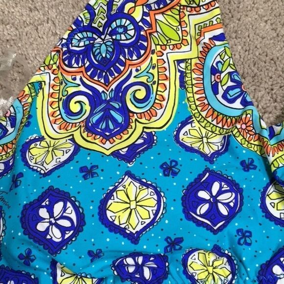 Trina Turk high neck halter bikini top. NWT - Picture 7 of 9